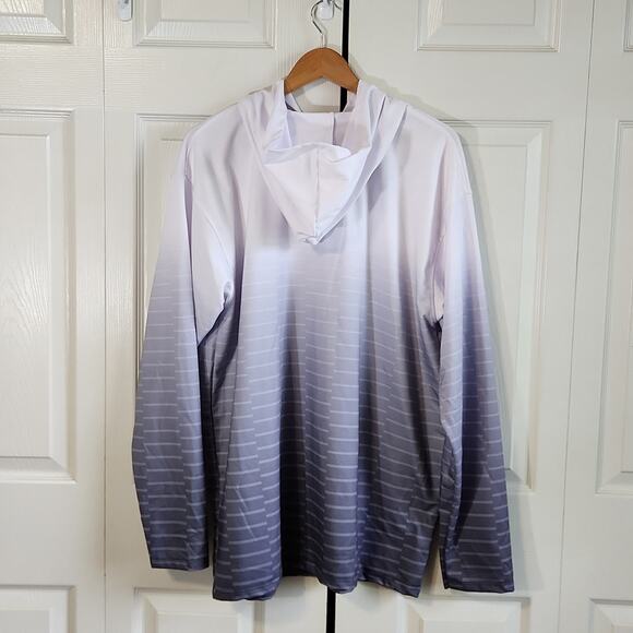 Indiana Hoosiers Mens Gray White Ambray Hoodie Size XL Logo College Performance - Picture 2 of 10